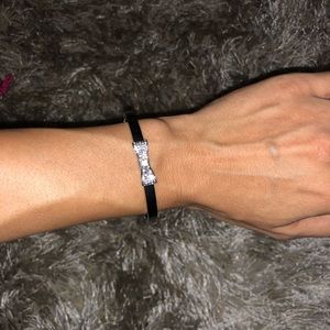 Kate Spade Silver Bow Bangle Bracelet